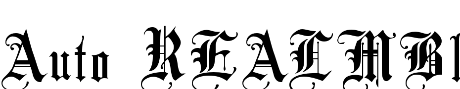 Auto REALM Blackletter Font Download Free
